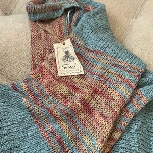 Boho chic open cardigan, new with tags